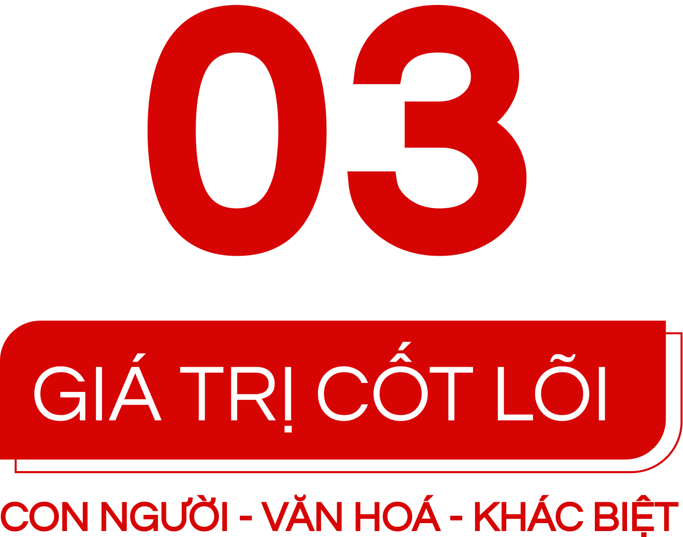 3 giá trị cốt lõi