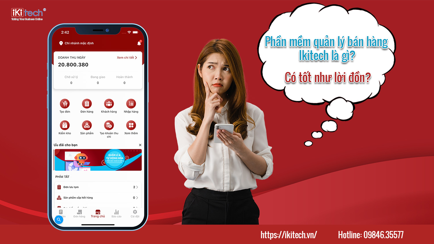 Phần mềm quản lý bán hàng Ikitech là gì?
